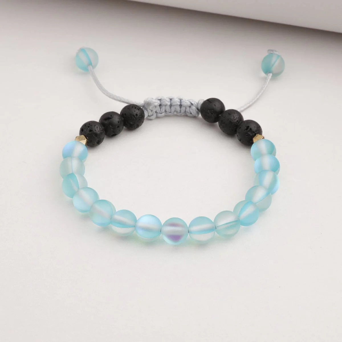 Kids Glow Glass Adjustable Bracelet (Blue) - Image 4