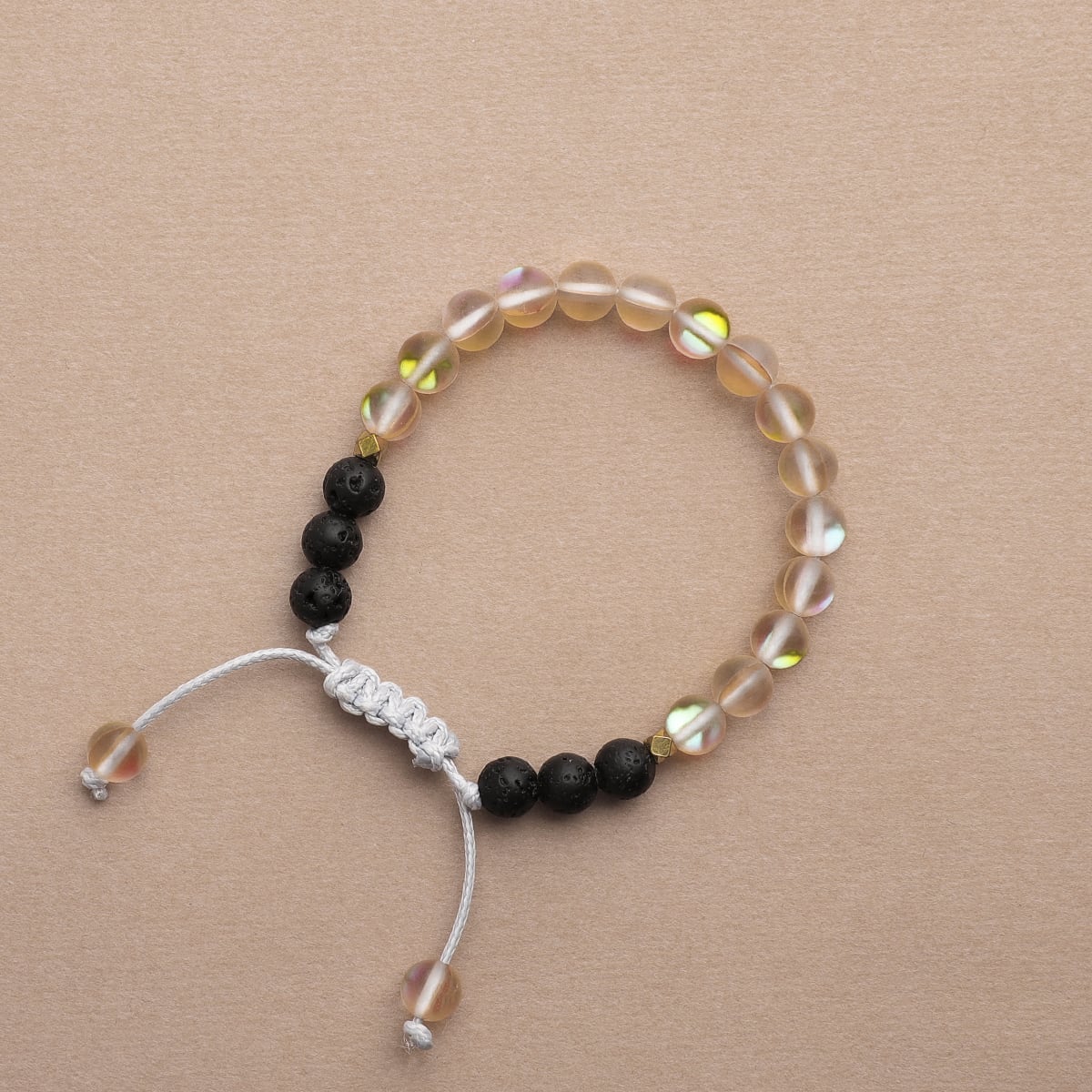 Kids Glow Glass Adjustable Bracelet (Champagne) - Image 5
