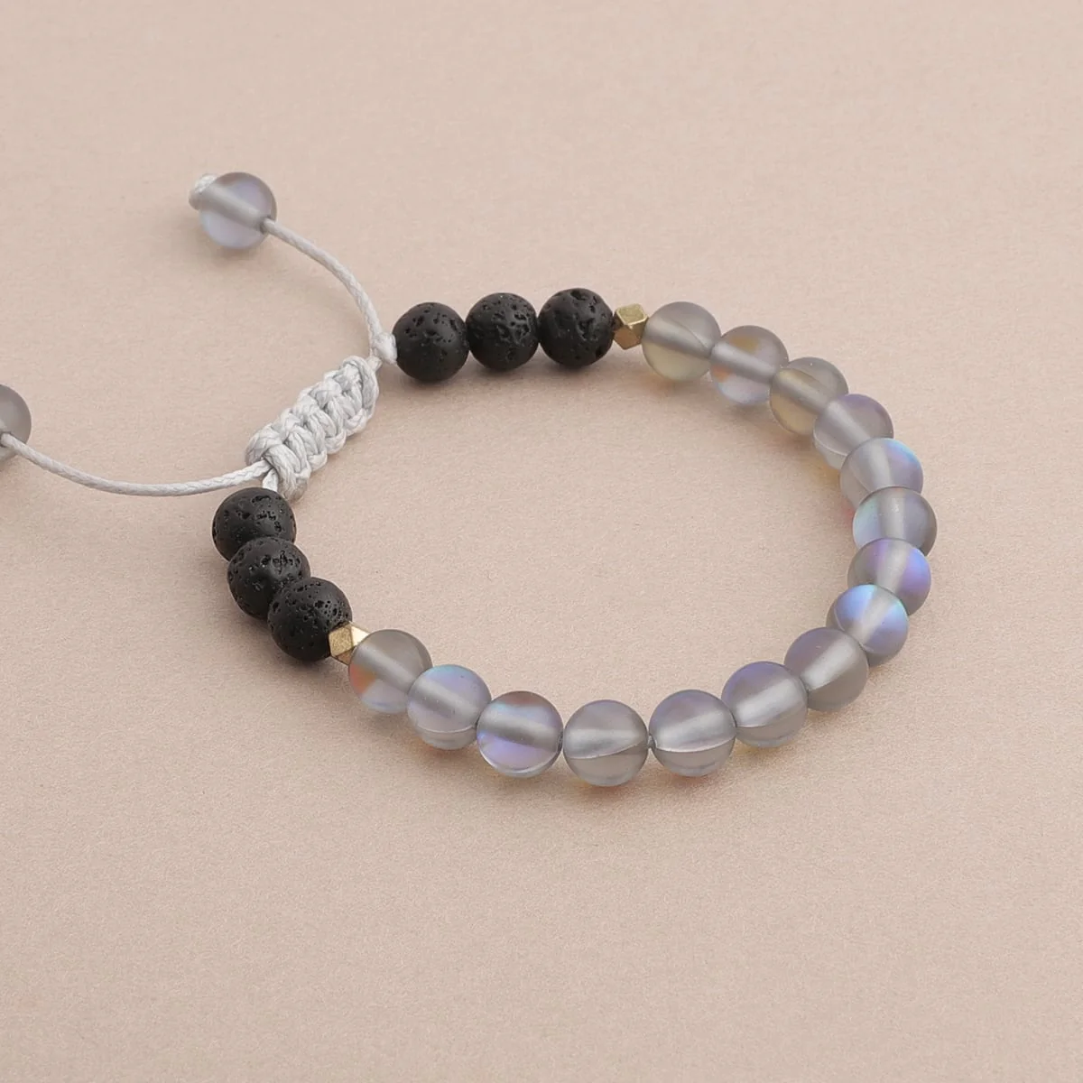Kids Glow Glass Adjustable Bracelet (Grey) - Image 3