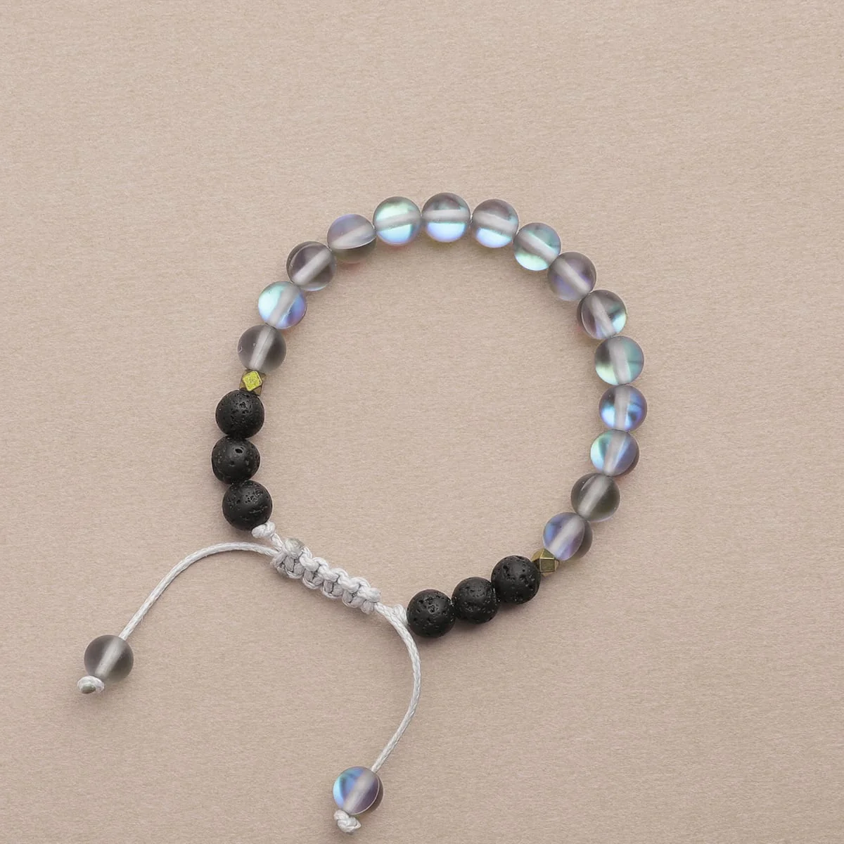 Kids Glow Glass Adjustable Bracelet (Grey) - Image 5