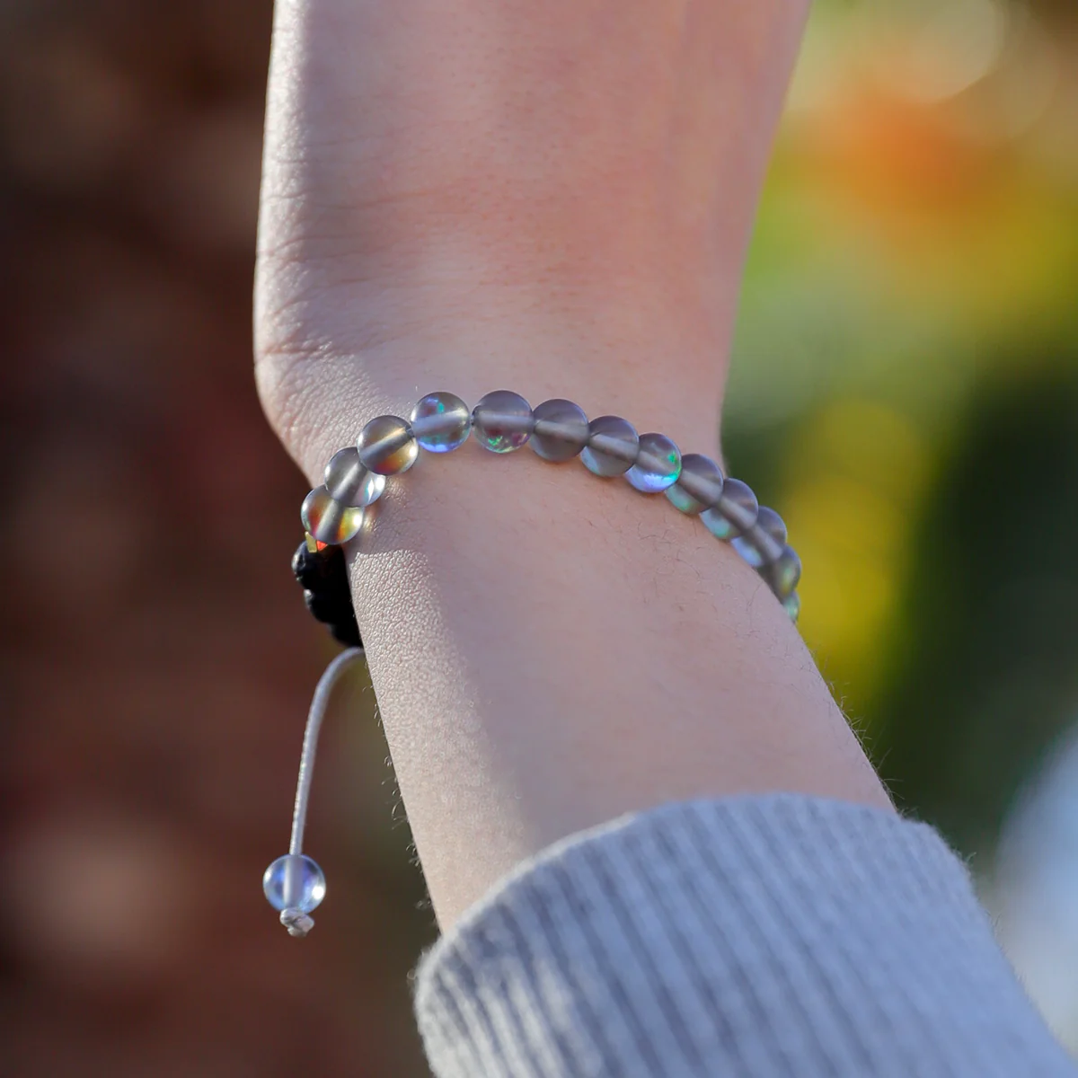 Kids Glow Glass Adjustable Bracelet (Grey) - Image 7