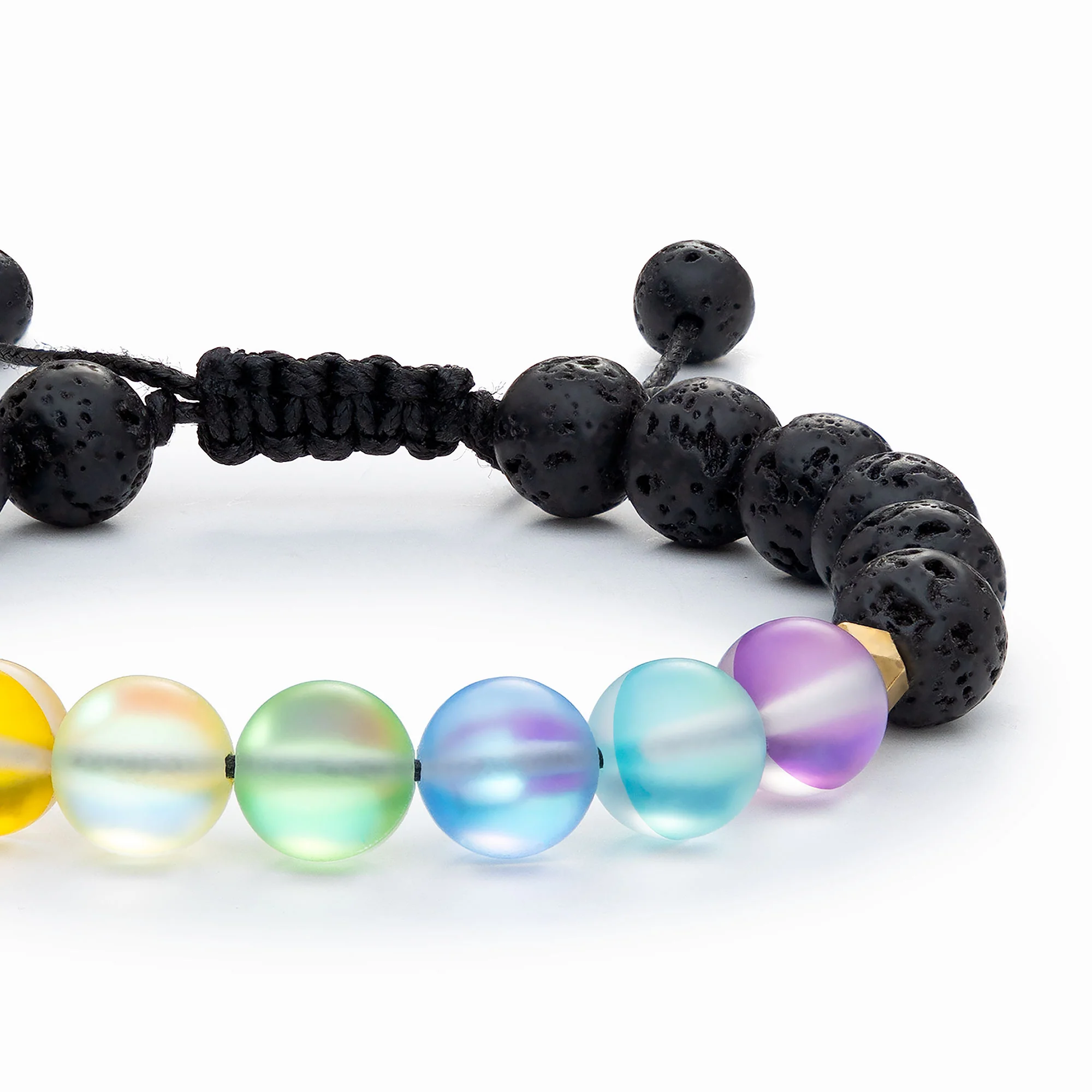 Glow Glass Chakra Adjustable Bracelet - Image 2
