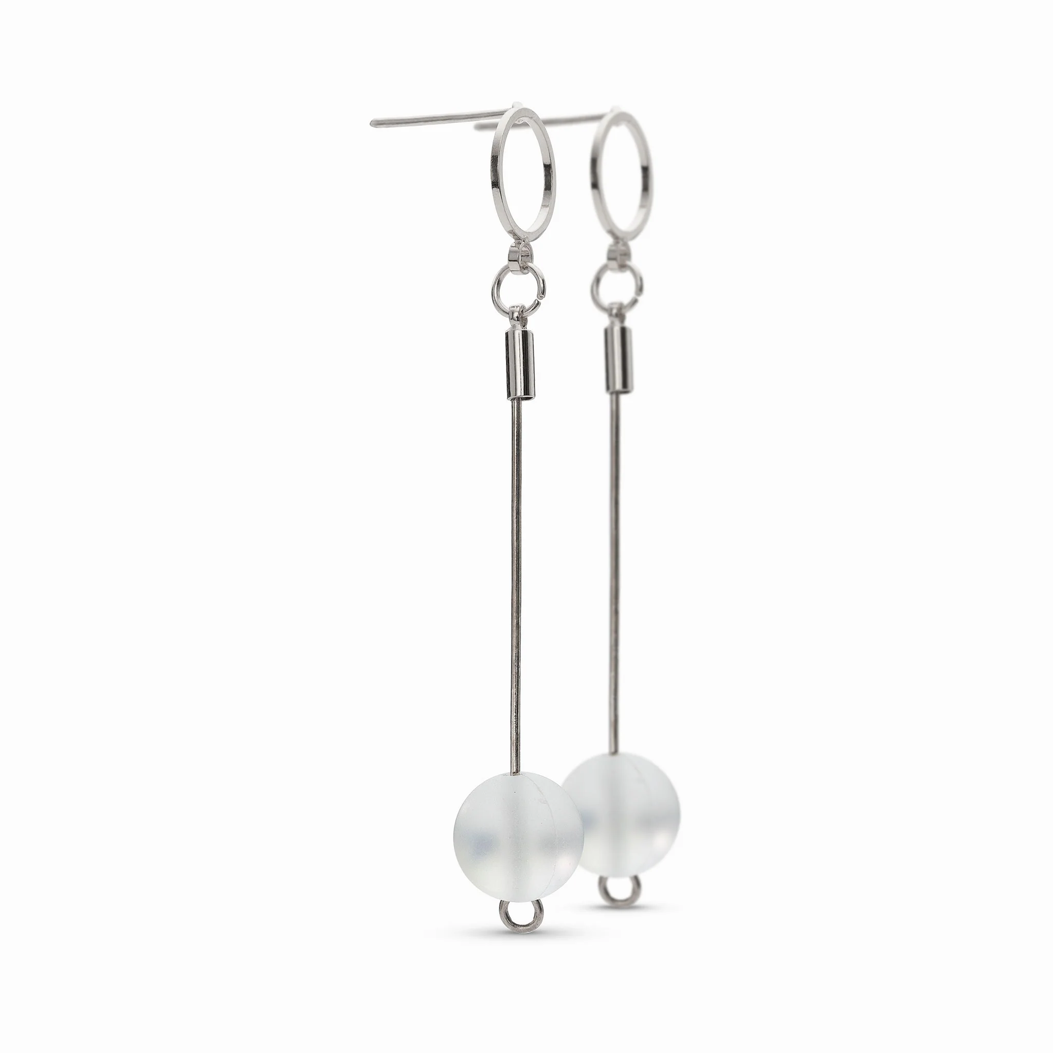 Glow Glass Drop Earrings - Image 3