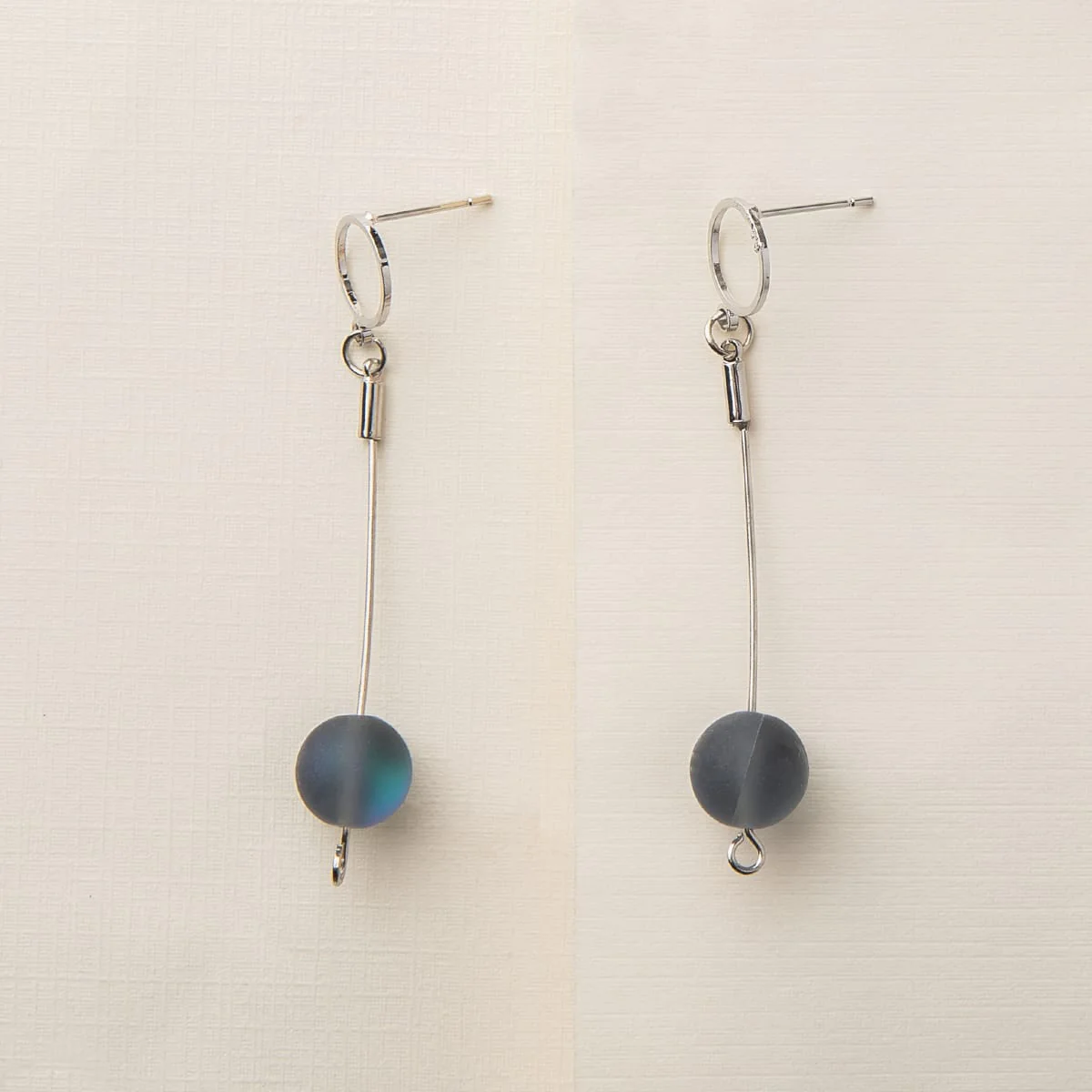 Glow Glass Drop Earrings - Image 4