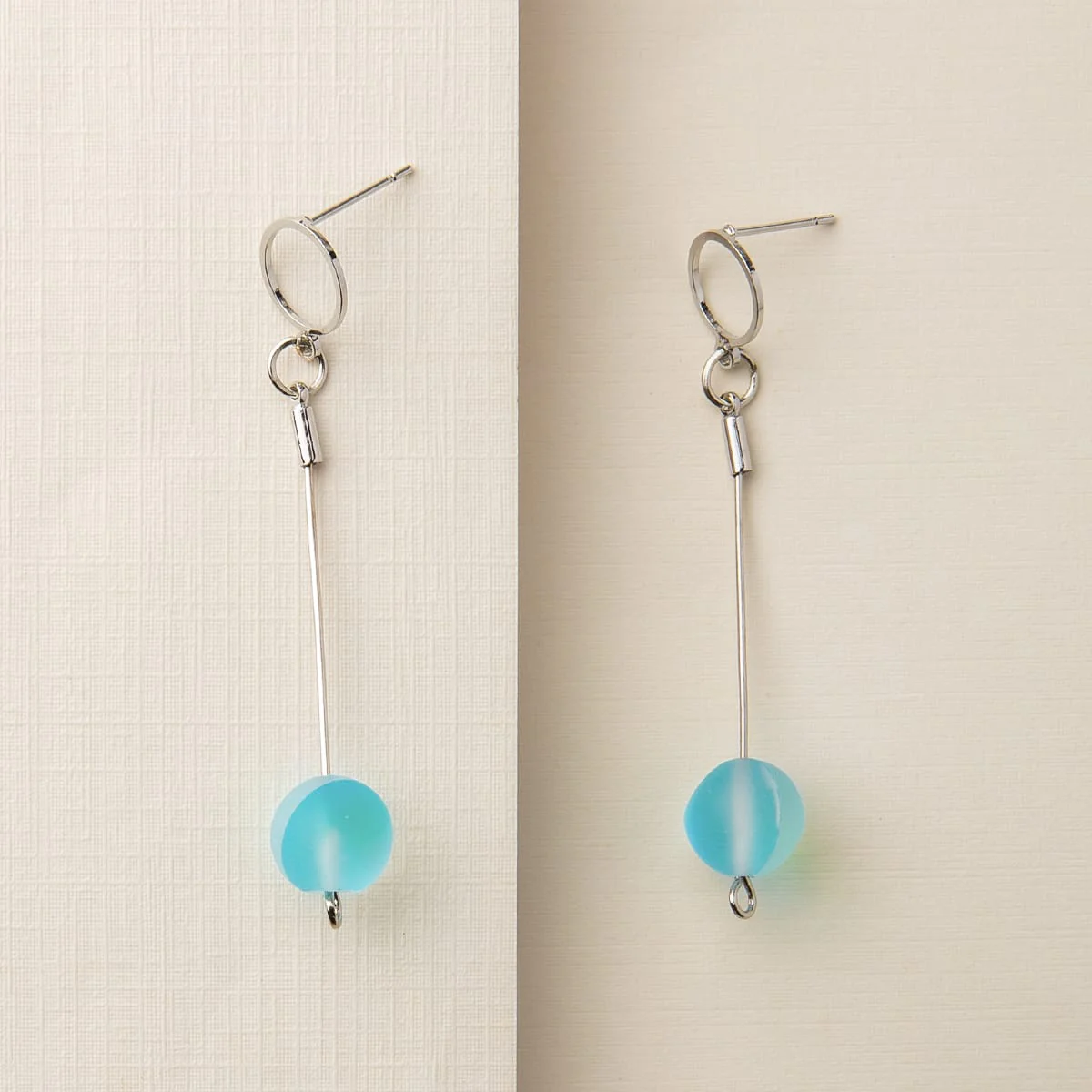 Glow Glass Drop Earrings - Image 5