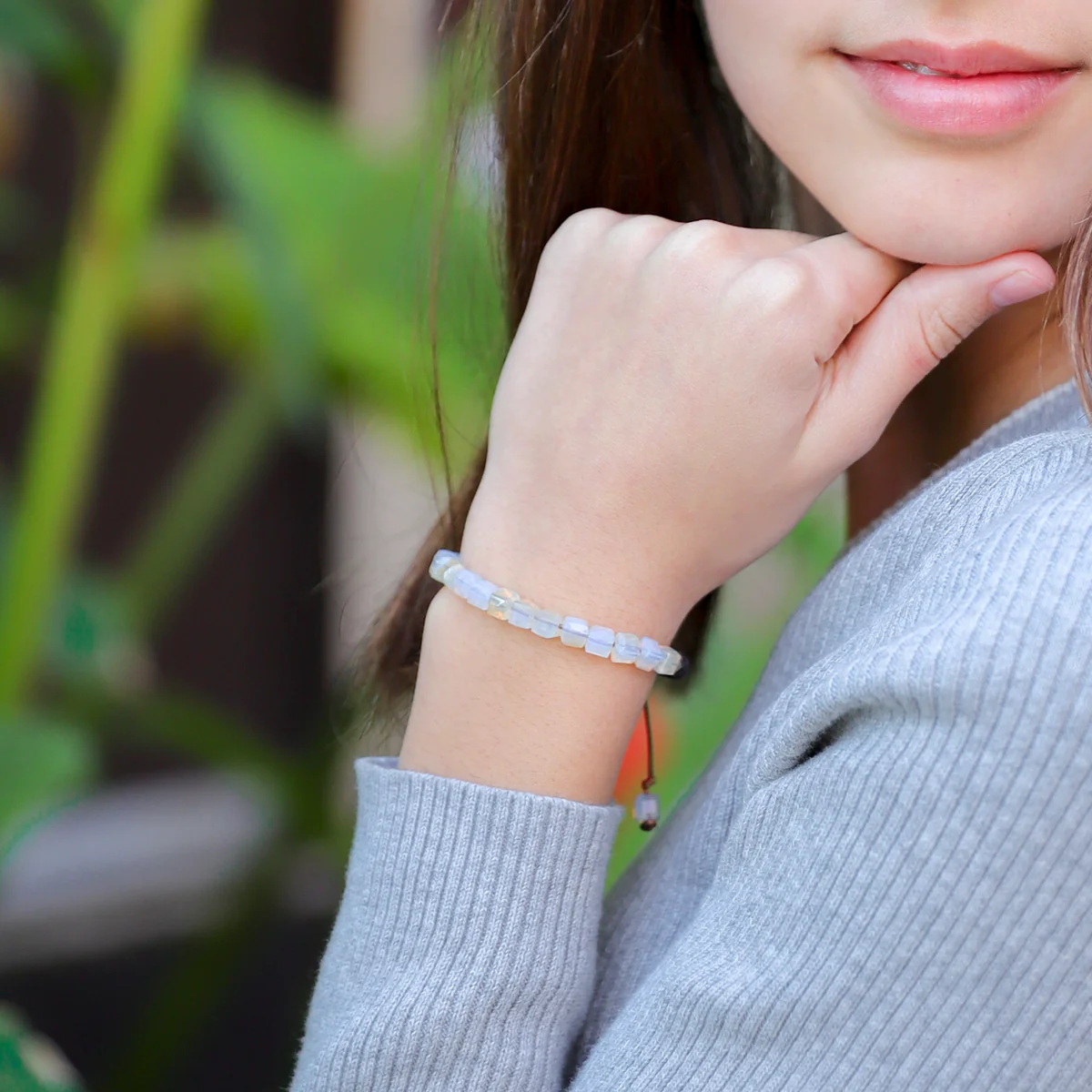 Kids Glass Diffuser Bracelet (Champagne) - Image 6