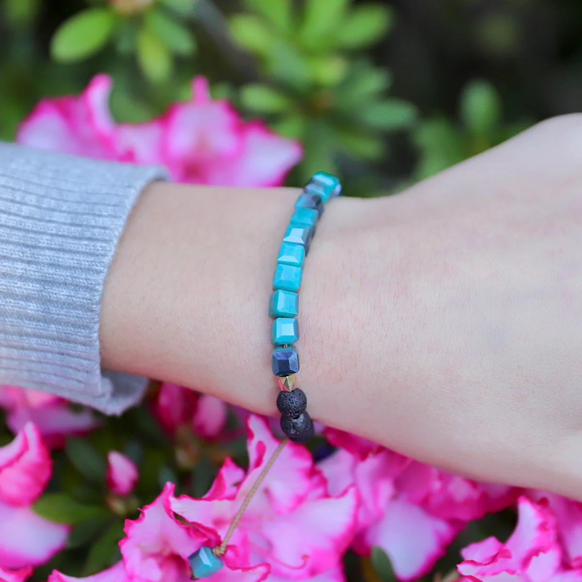 Kids Glass Diffuser Bracelet (Jade) - Image 7