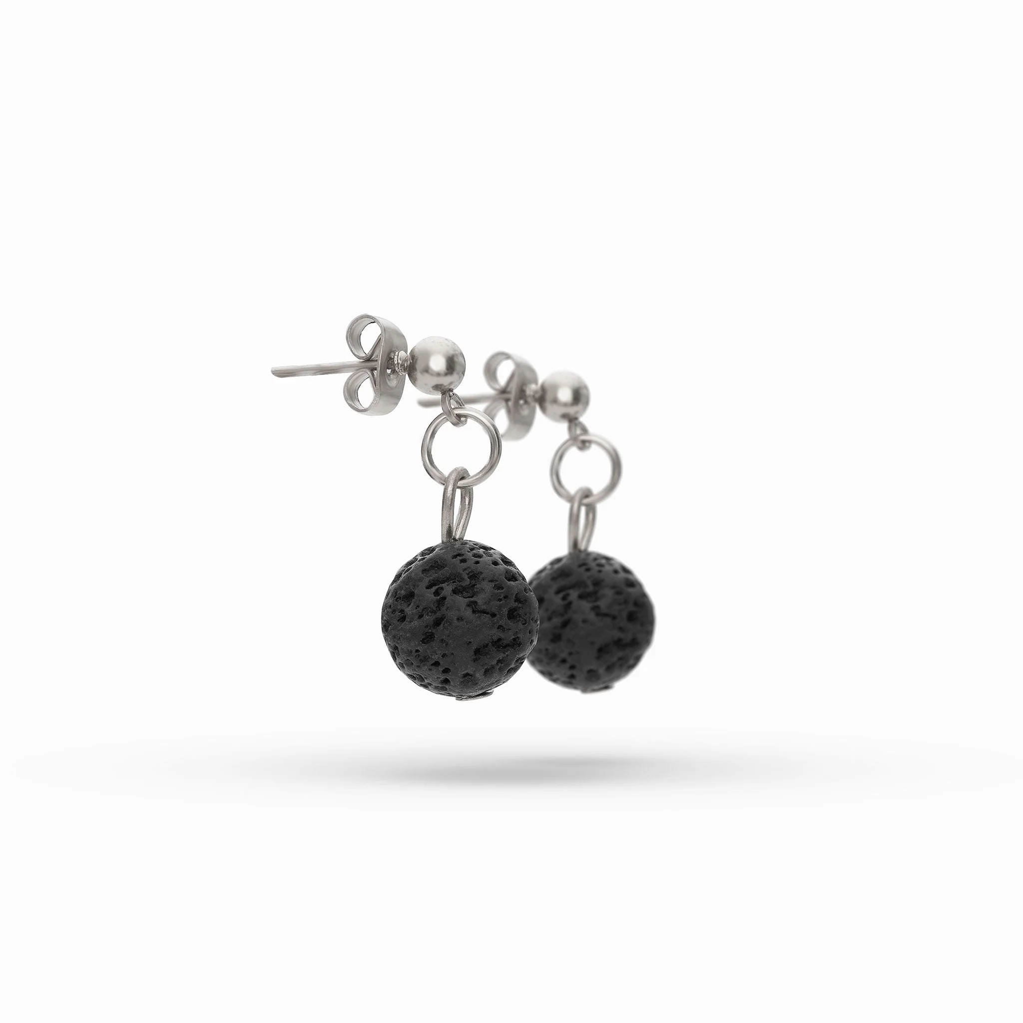 Single Lava Stone Diffuser Earrings - Image 9