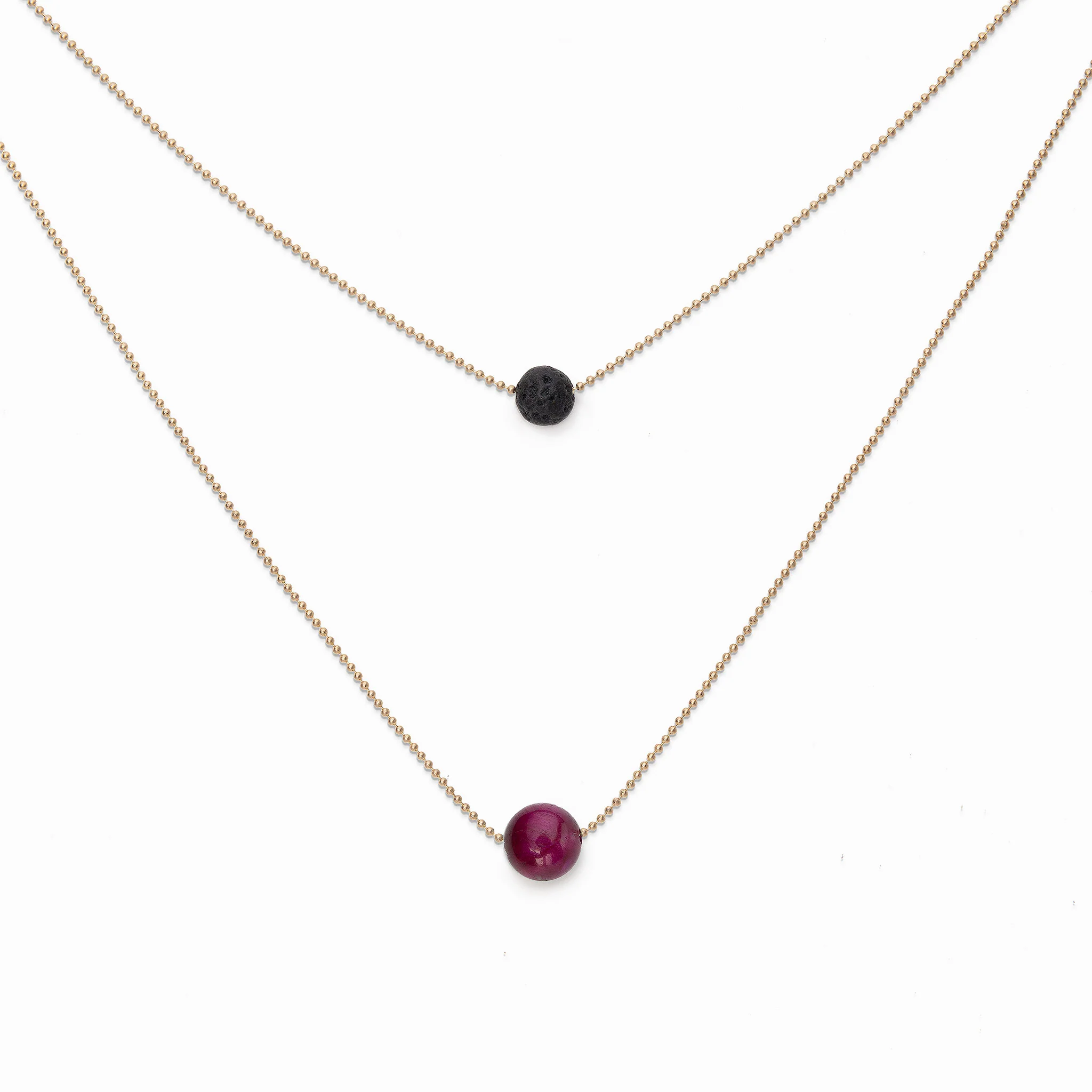 Pure Diffuser Necklace - Pink Tiger's Eye - Image 2