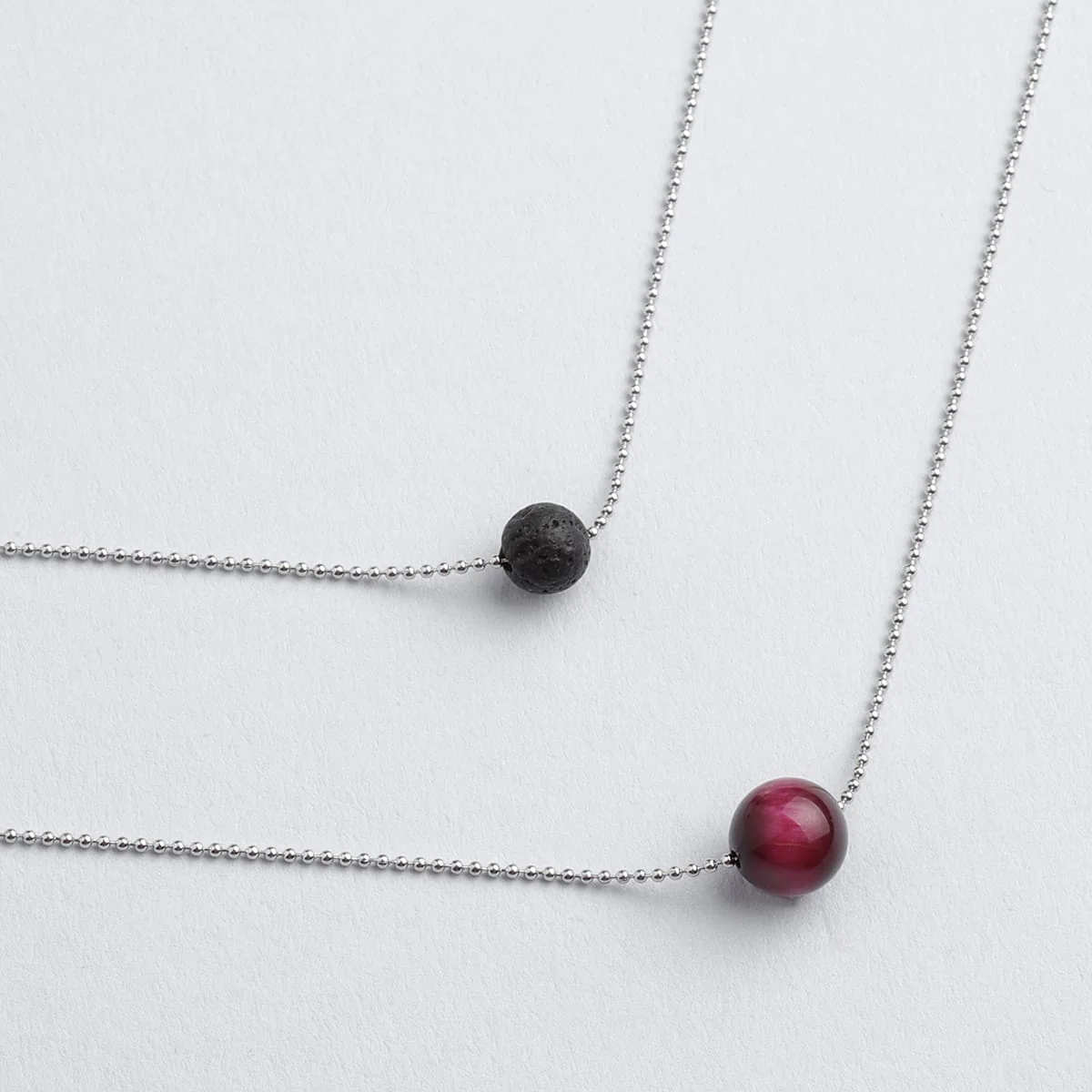 Pure Diffuser Necklace - Pink Tiger's Eye - Image 3