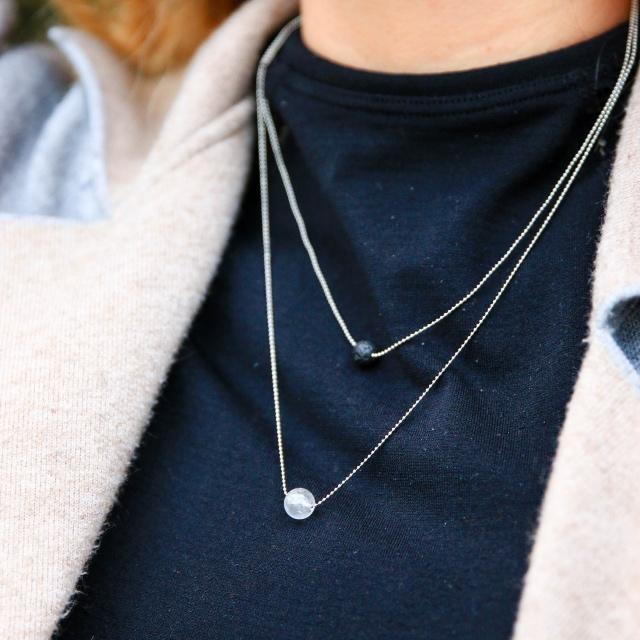 Pure Diffuser Necklace - White Crystal - Image 5