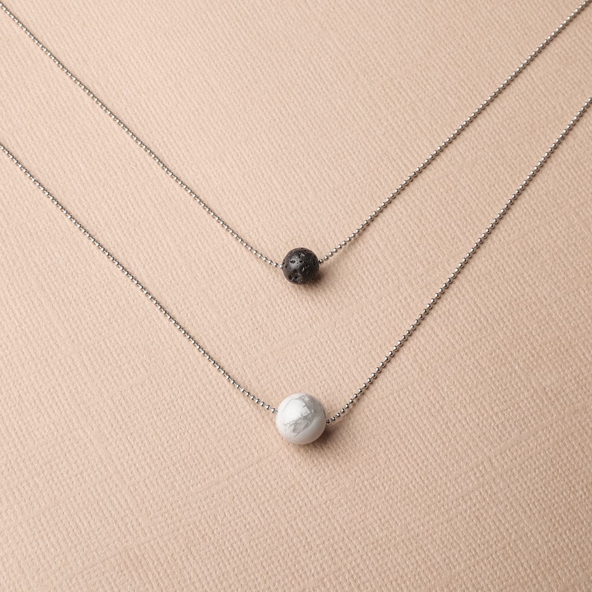 Pure Diffuser Necklace - White Howlite - Image 3