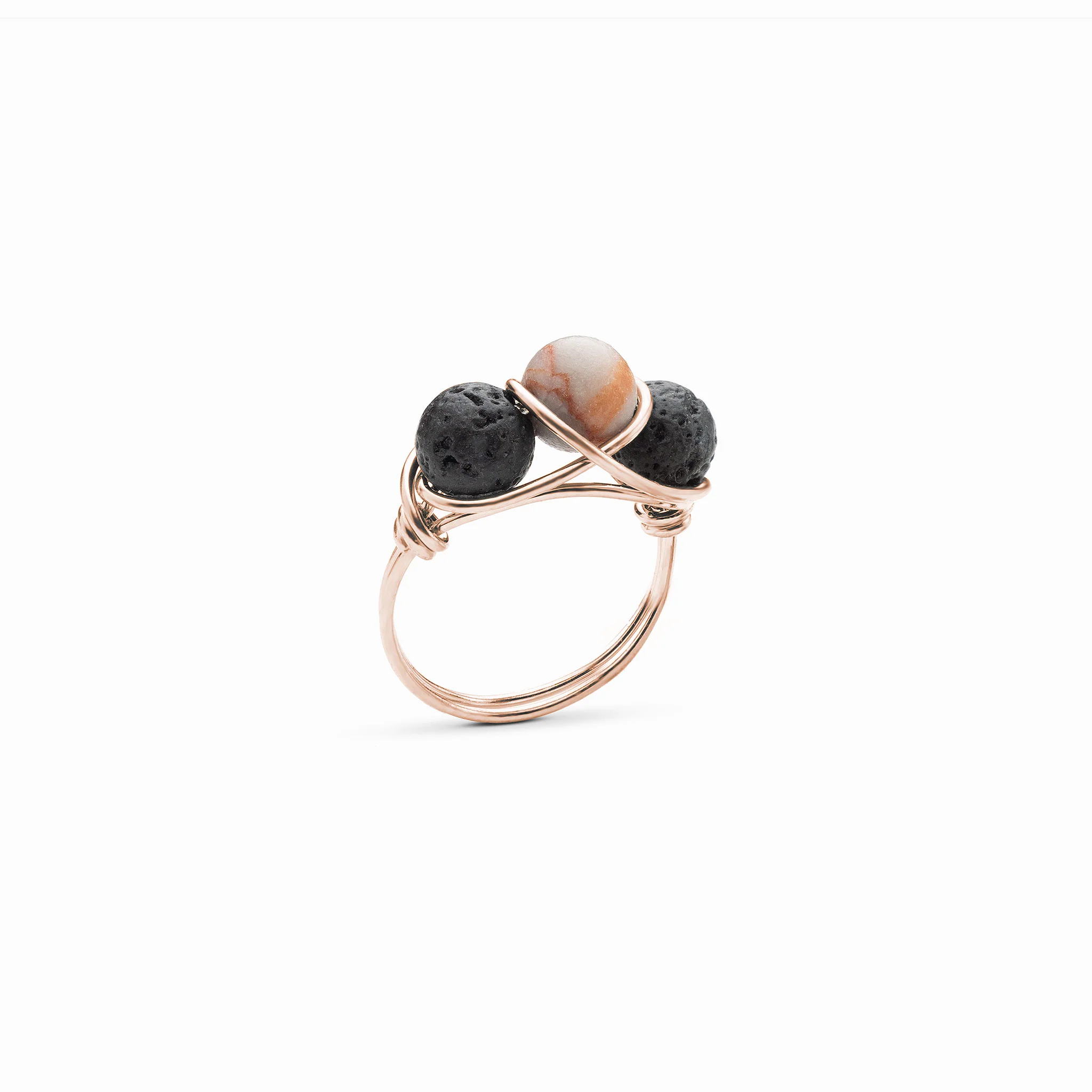 Red Vein Jasper Diffuser Ring - Image 2