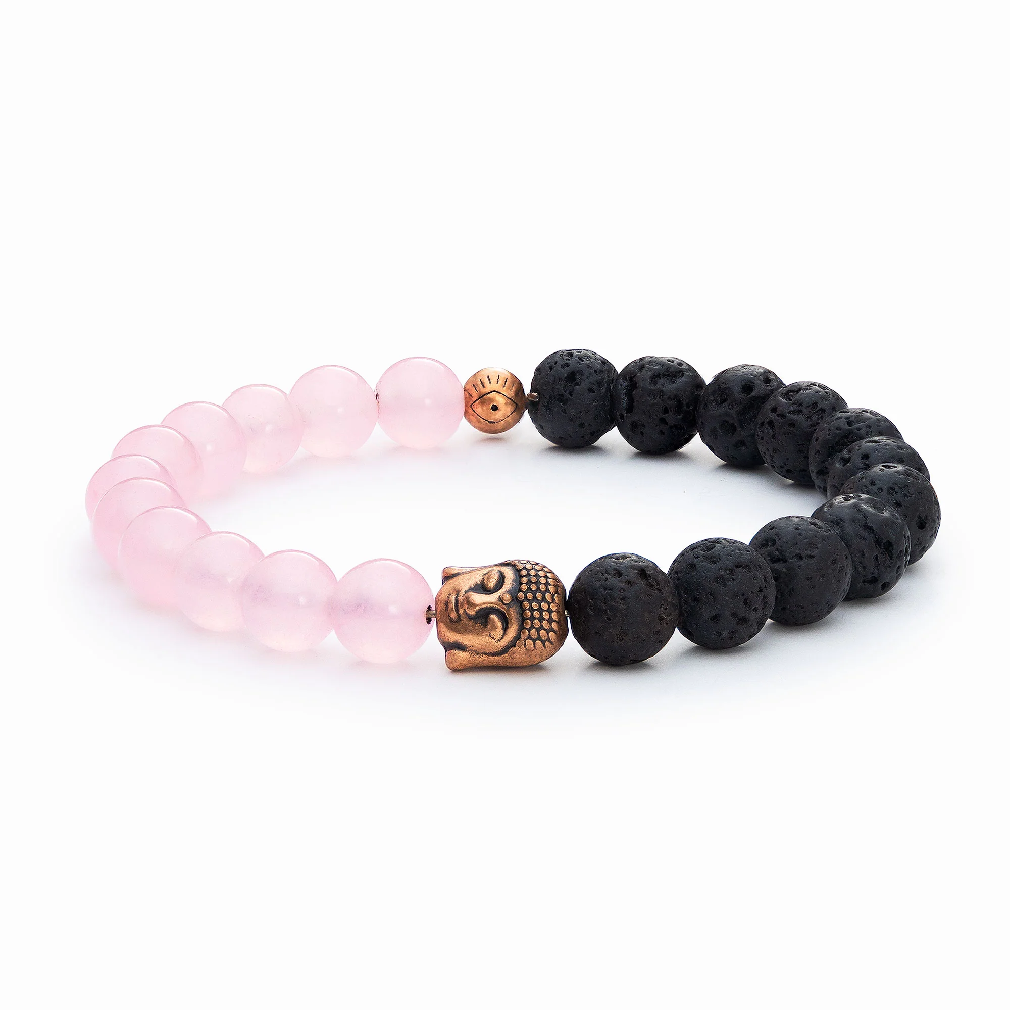 Rose Quartz Buddha Diffuser Bracelet - Image 9