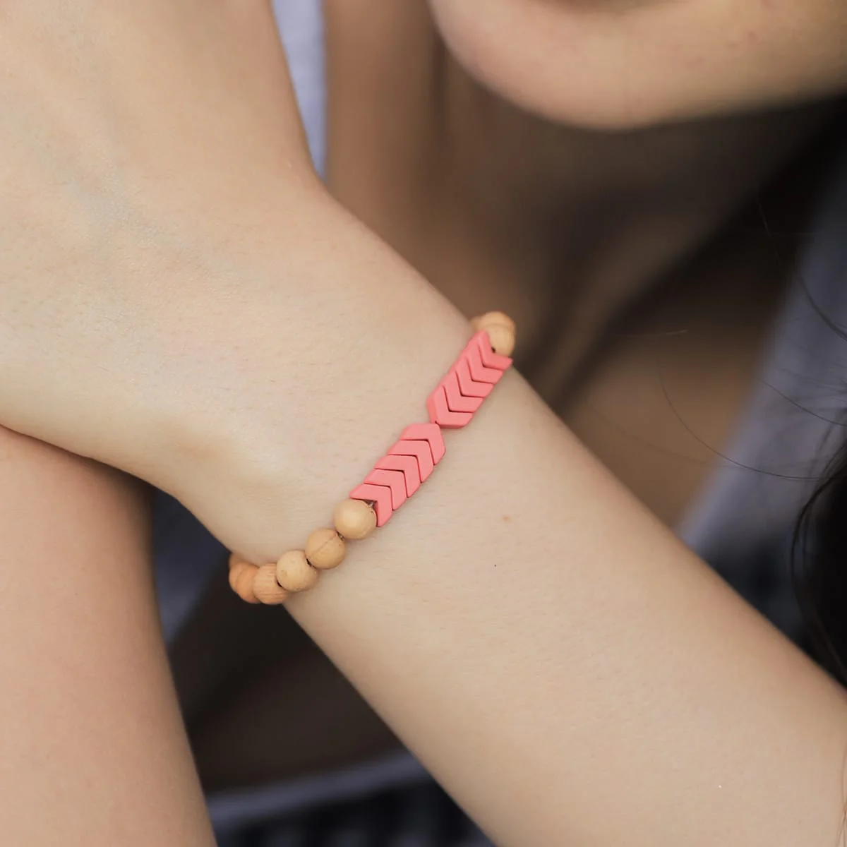 Sacred Arrow Wood Diffuser Bracelet - Image 31