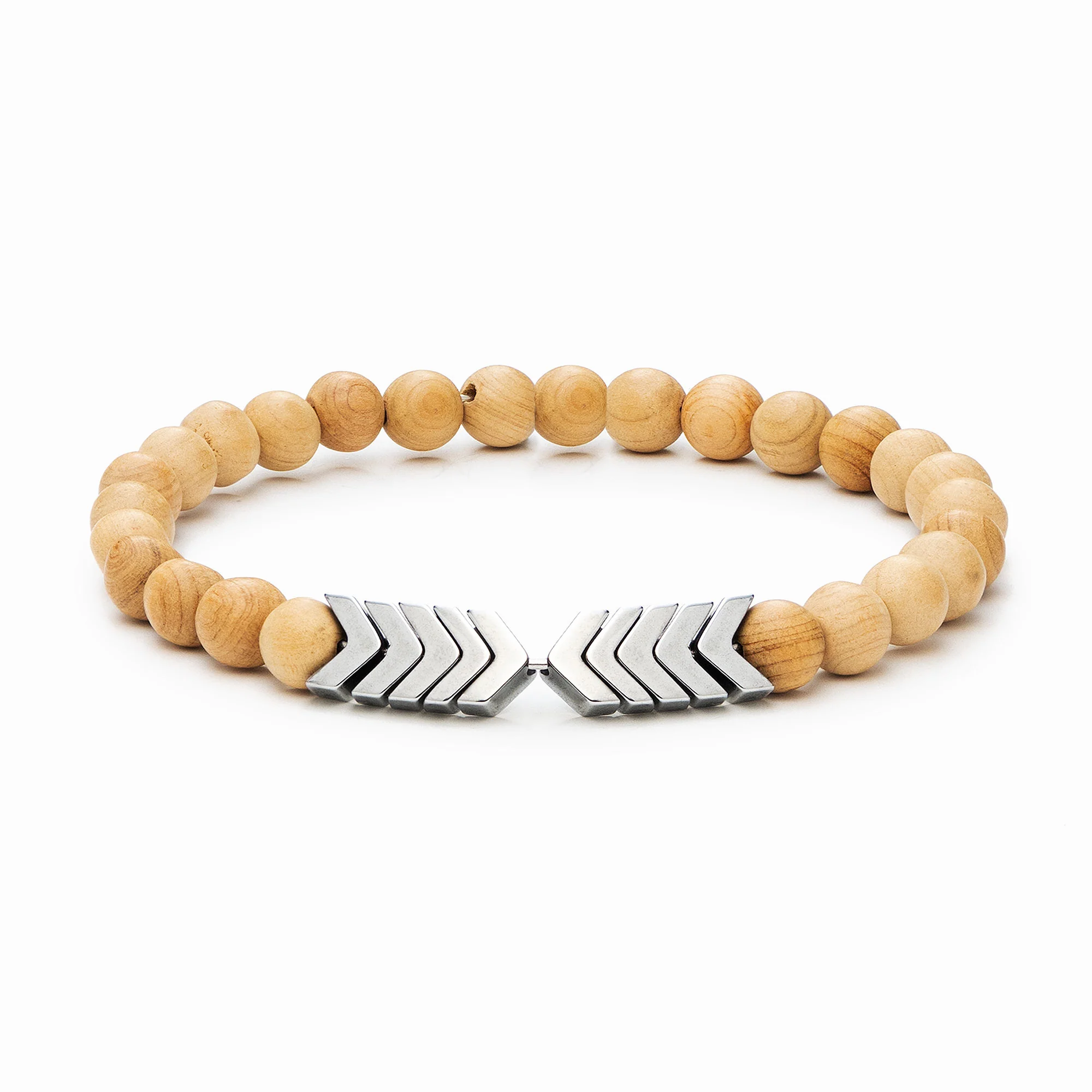 Sacred Arrow Wood Diffuser Bracelet - Image 5